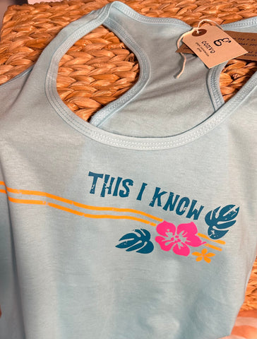 THIS I KNOW Women's Racer Back Tank, Cancun