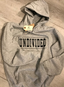 "UNDIVIDED" Hoodie Sweatshirt, Light Steel, Unisex Sizing